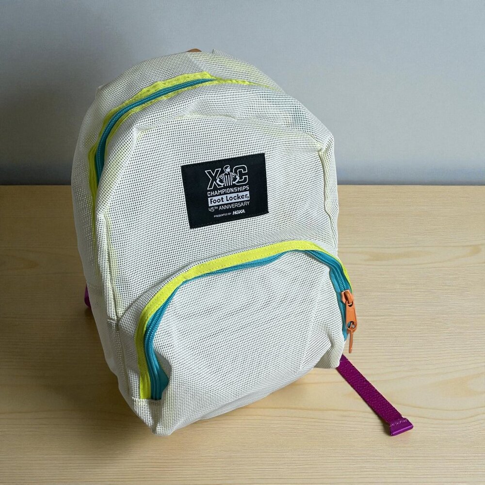 HOKA Lady Footlocker 45th Anniversary Limited Edition Colorblock  Mesh Backpack